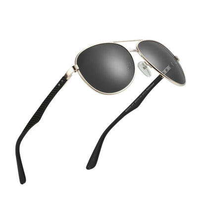 Hot Sale Carbon Fiber Polarized Sunglasses Pilot Shade for Men Uv Protection Fishing Driving Golf