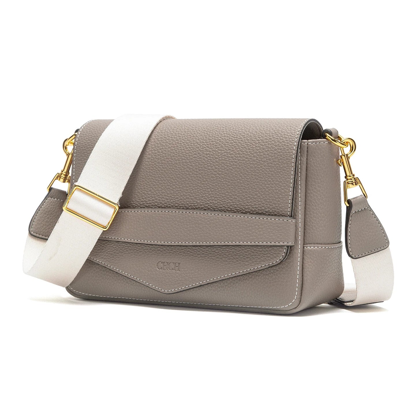 Shoulder Bag Simple High Quality Grey Texture Flip Cover Bag Soft Square Bag Women's Commuter