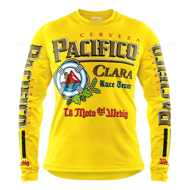 Camping Motorcycle Mountain Bike Team Downhill MTB Jersey Offroad Bicycle Locomotive Shirt Cross Country Fishing Hunting Clothes