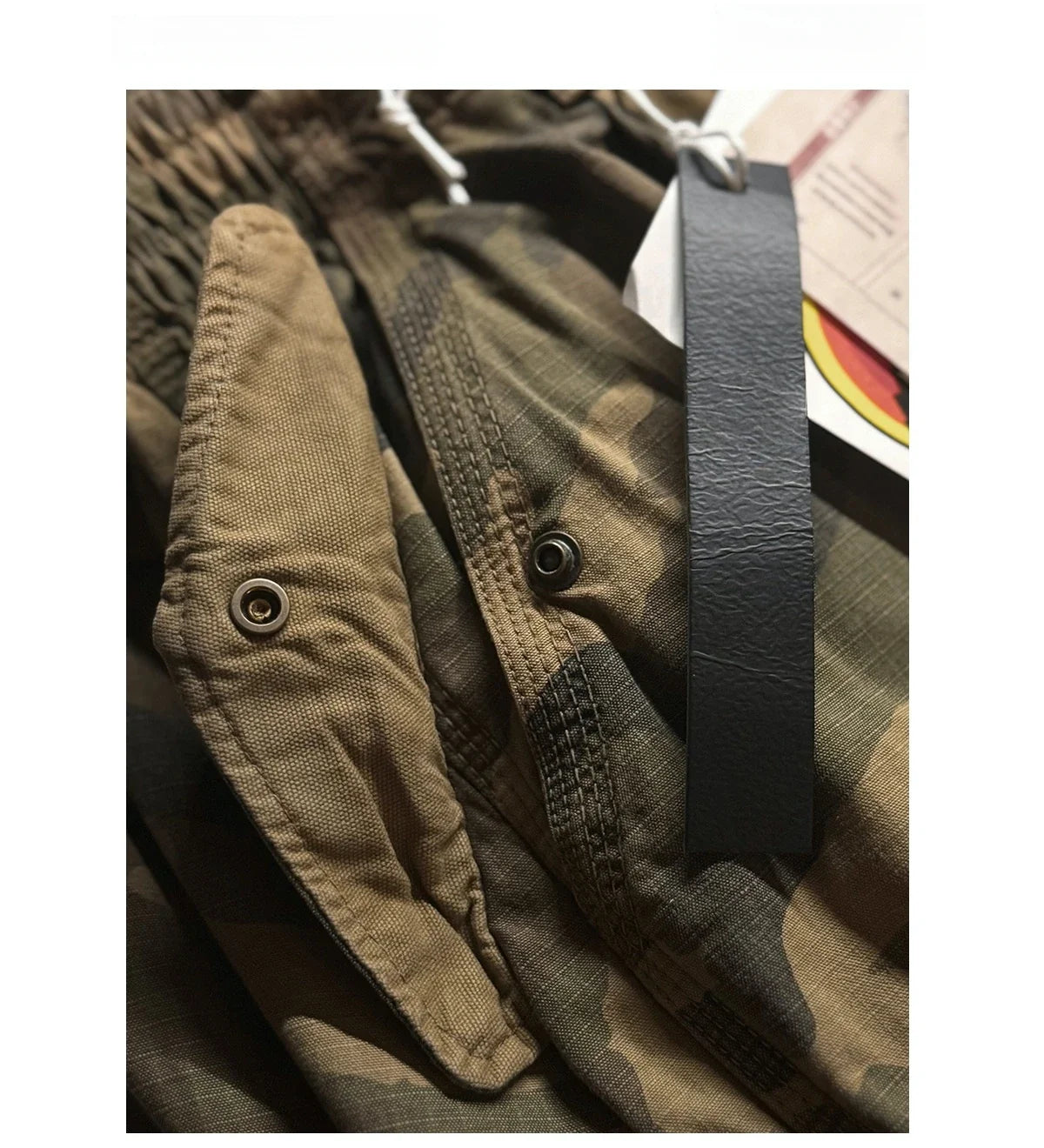 Mens American Camo Tactical Cargo Pants Outdoor Hiking High Quality Relaxed Fit Straight Leg 100% Cotton Casual Trendy Trousers