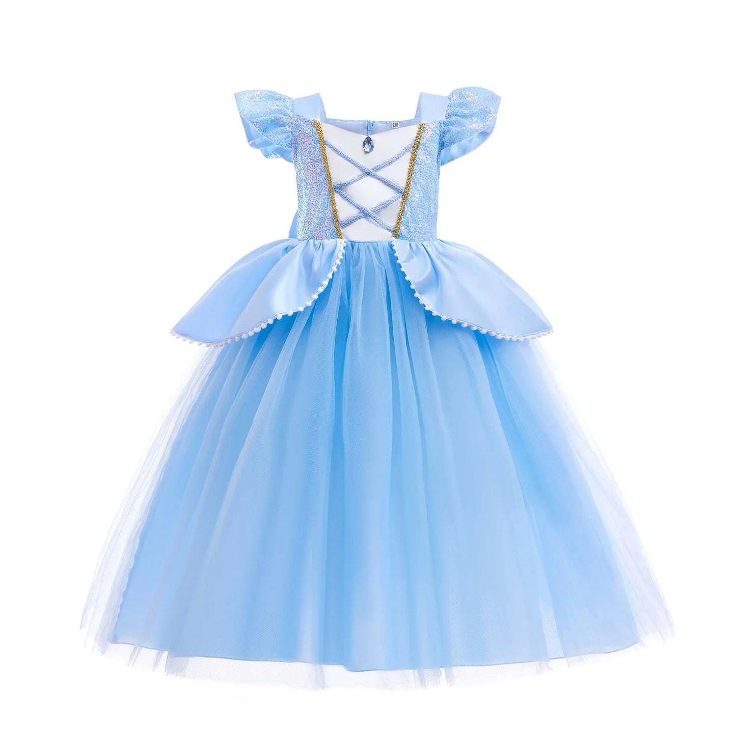 Elsa Anna Kid Princess Girls Dress Rapunzal  Kids Cosplay Halloween Vestidos Children Costume Birthday Party Dress