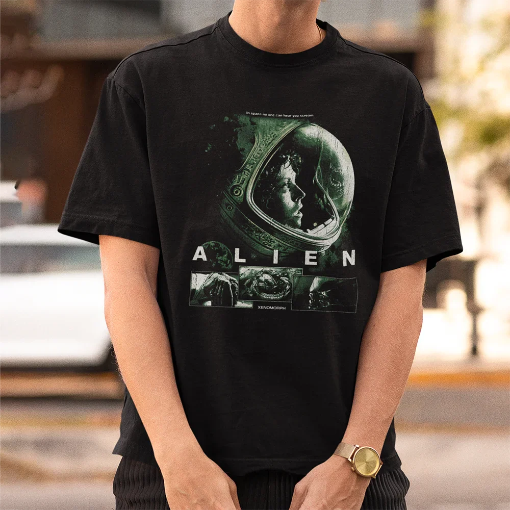 Alien Ellen Ripley 80s Science Fiction Retro Movie Weyland Xenomorph Yutani Prometheus T Shirt 100% Cotton Tees Tops Graphic