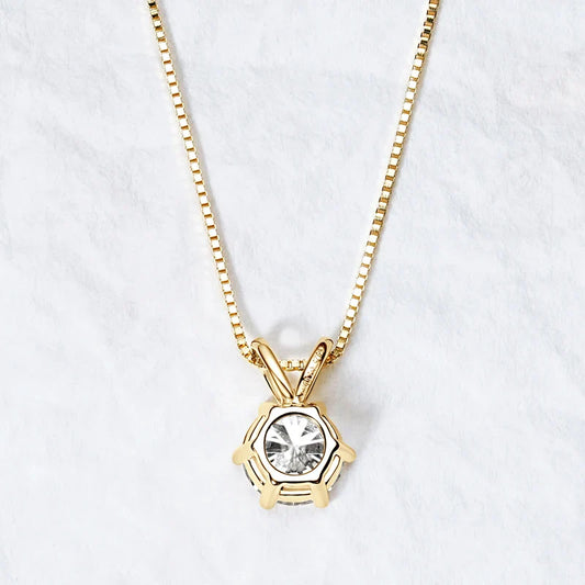 Certified 0.5ct–5ct Moissanite Necklace Sparkling Solitaire Lab-Grown Diamond Pendant Necklaces for Women Daily Jewelry