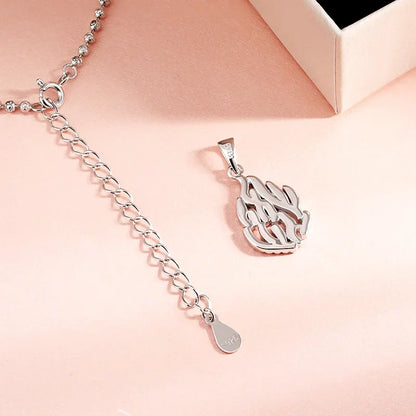 18k Plated All Real Moissanite Necklace for Women Wedding Classic Lab Diamond Pendant Sterling Silver 925 Chain Wholesale