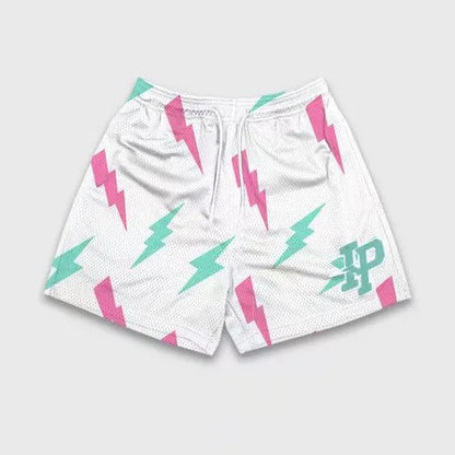 Mens Clothing IP Trend Casual Sports Shorts Gym Fitness Quick Dry Breathable Mesh Beach Basketball Jogger Short Pants Sweatpants