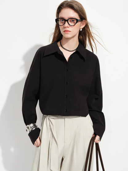 Vintage Print Long Sleeve Blouse for Women with Silk Scarf Collar Turned-Up Collar Commute Casual 2026 New Arrival Shirts