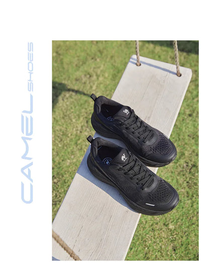 GOLDEN CAMEL Running Shoes for Men Women Sneakers Soft Sole Sports Shoes Lightweight Shock Absorb Breathable Casual Thick Soled