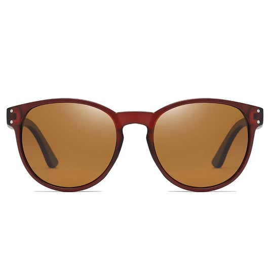Polarized Sunglasses Men Women S5091 Brand Wooden Sunglasses Women Round Frame Classic Sunglasses