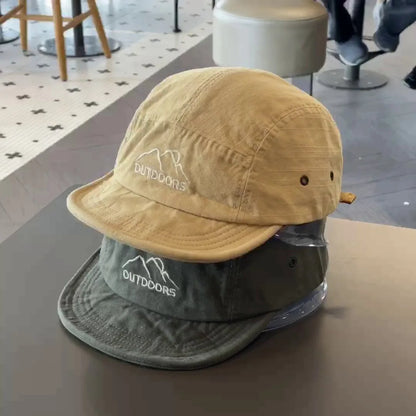 Baseball Caps for Women Short Brim Baseball Hat Men Sunshade Peaked Cap Cotton Outdoor Mountaineering Duckbill Hat Visors 모자