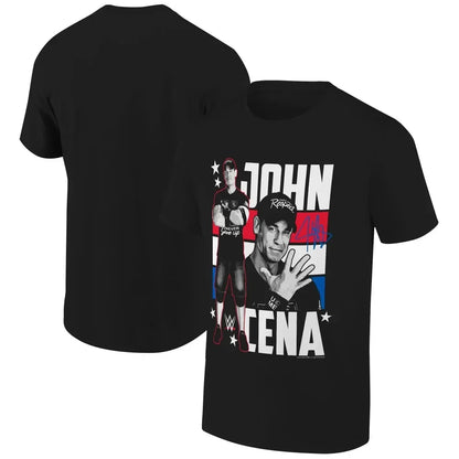 Men's light blue John Sena farewell tour Toronto T-shirt Summer breathable and quick-drying fashion sportswear top