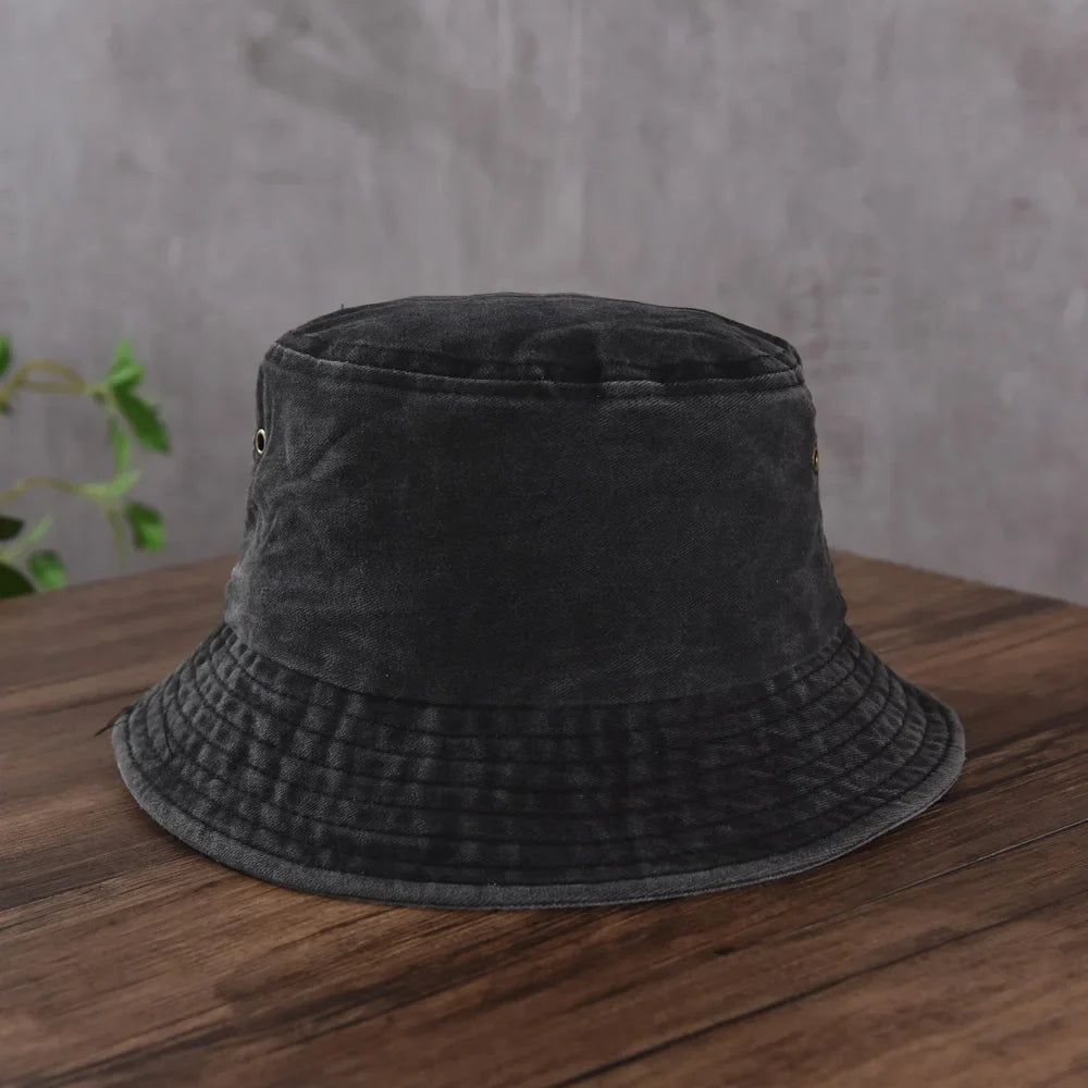 Wholesale New Bob Summer Bucket Hats Reversible Men Ladies Cotton Outdoor Sports Pull Up Fashion Panama Sun Hat Gift Wine Party