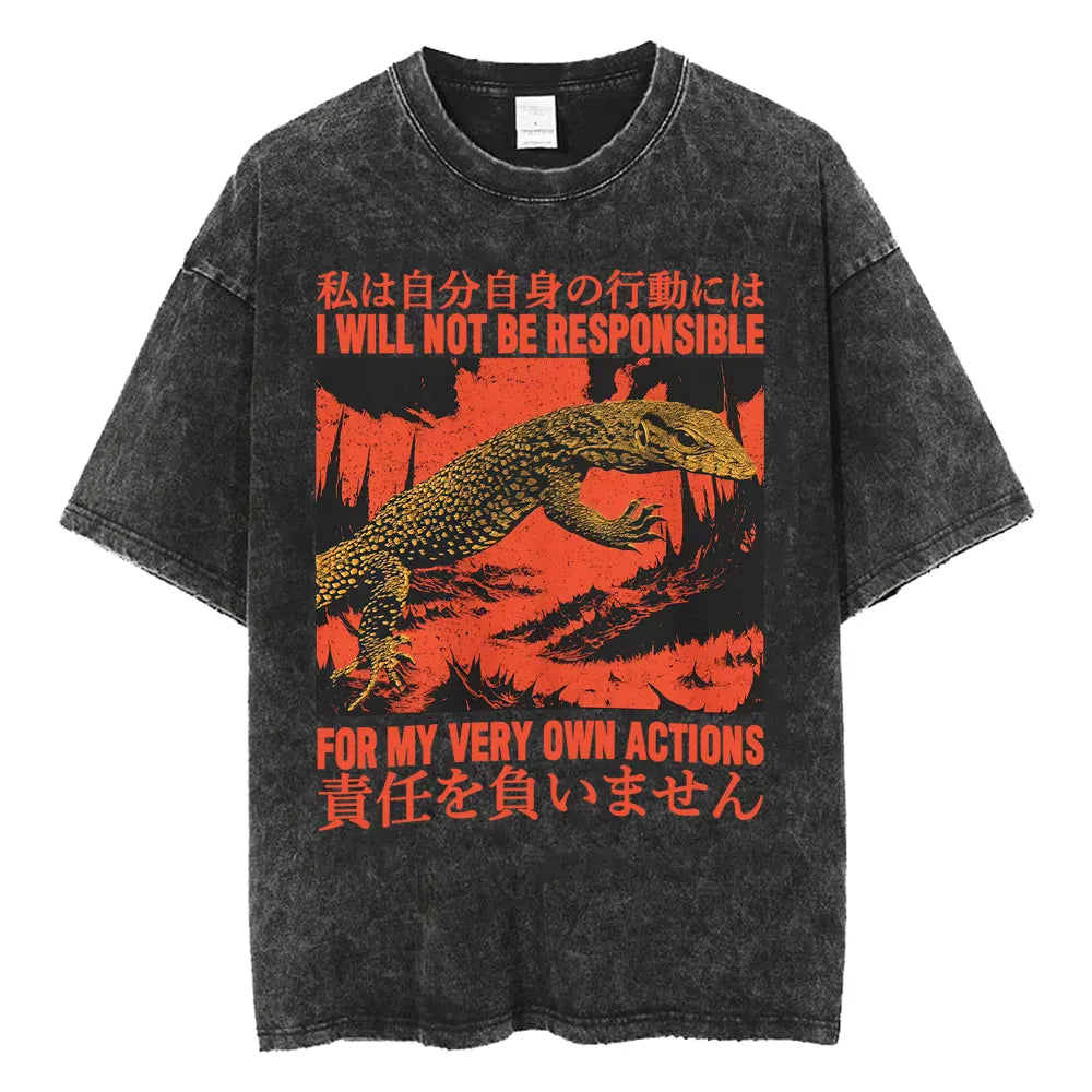 I Have Made It Awkward I Will Be Taking My Leave Meme T Shirt Japan Spider Crab Funny T-shirt Unisex Fashion Vintage Washed Tees