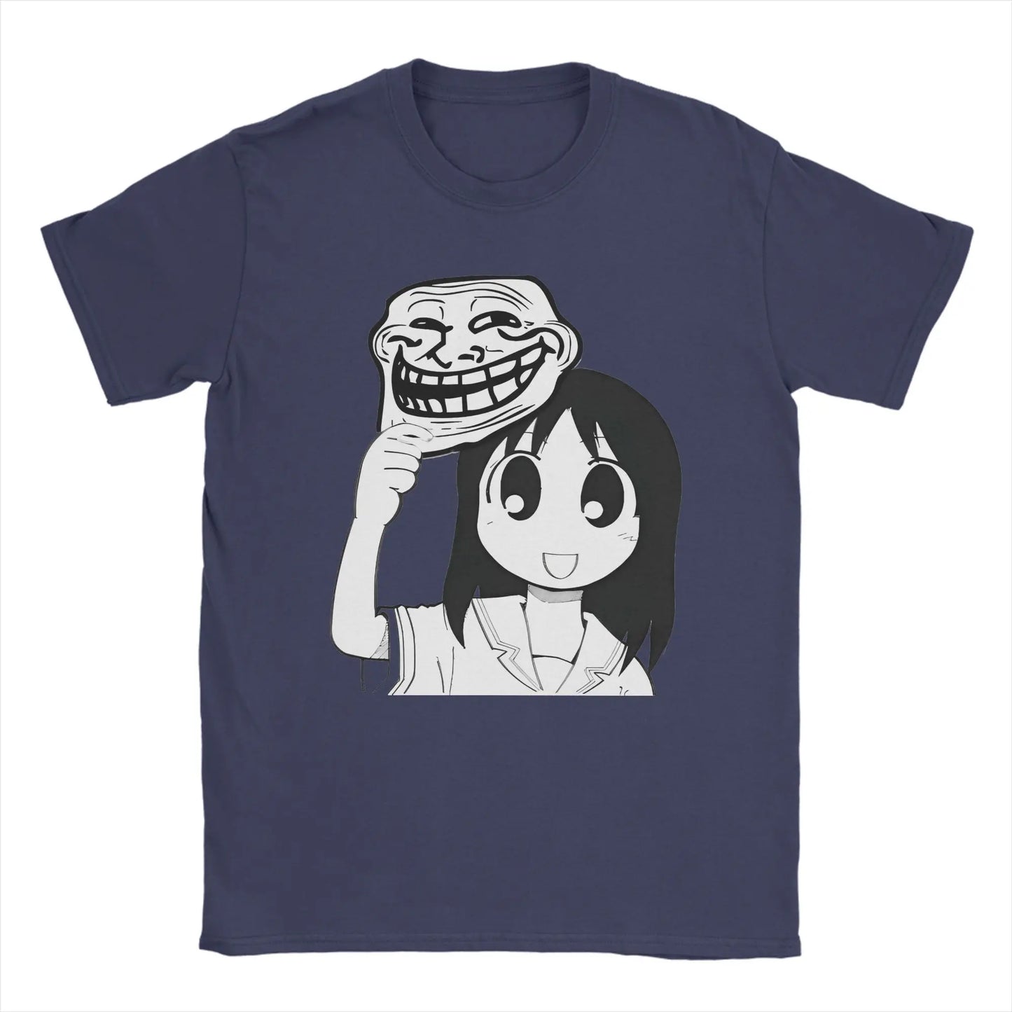 Man T-Shirt Osaka Autistic Funny Kawaii Ayumu T Shirts Fashion Anime Azumanga Daioh Summer Tee Shirt Pure Cotton Tops Plus Size
