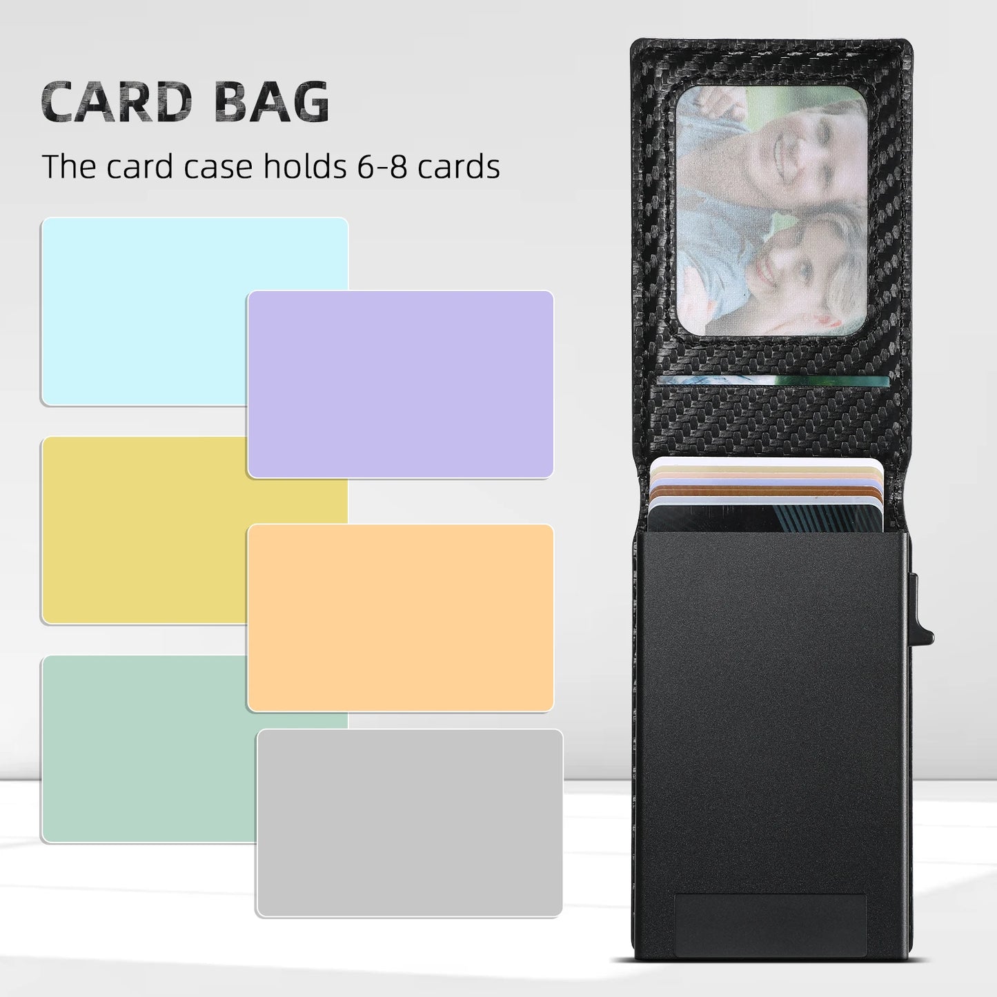 For iPhone 17 Air/16/15/14/12/13 Promax Plus all-inclusive TPU magnetic card holder for inserting leather mobile phone cases