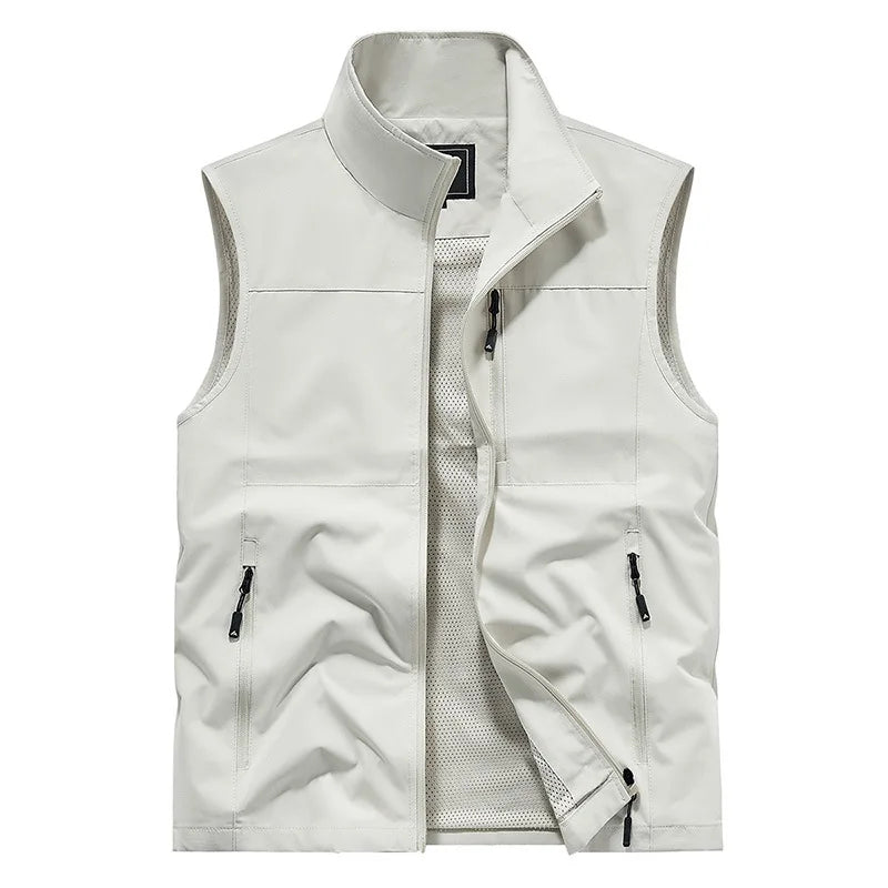 2024 Outdoor Casual Vest For Men Large Pocket Fashion Coat High Quality Design Hot Street Wear Vest For Men