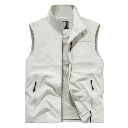 2024 Outdoor Casual Vest For Men Large Pocket Fashion Coat High Quality Design Hot Street Wear Vest For Men
