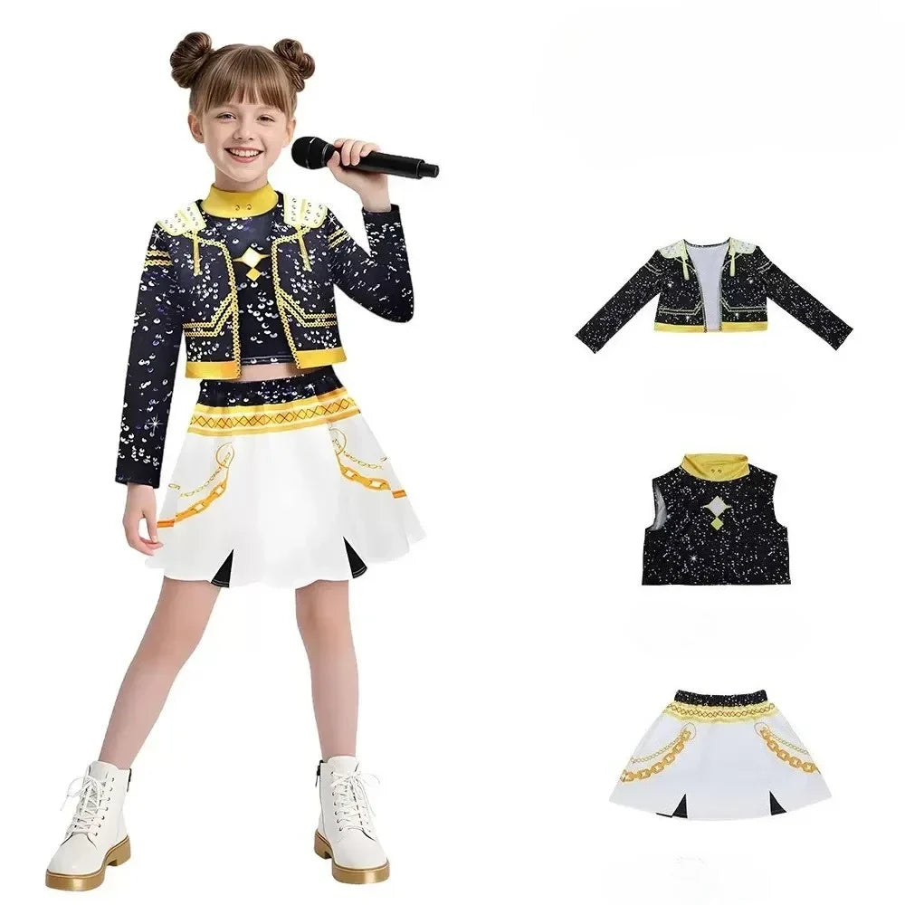 Mira Cosplay Costume kpop Women Girls Halloween Carnival Audlt Kids Child Party Role Playing Outfits