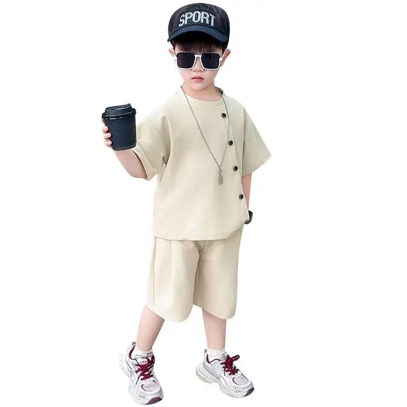 Summer Shirts Fashion Children 8 To 14 Years Casual Clothes 4 Clothing Toddler Boy Boys 7 Kids Set Boy's Suit Child Outfit Boys'