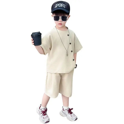 Summer Shirts Fashion Children 8 To 14 Years Casual Clothes 4 Clothing Toddler Boy Boys 7 Kids Set Boy's Suit Child Outfit Boys'