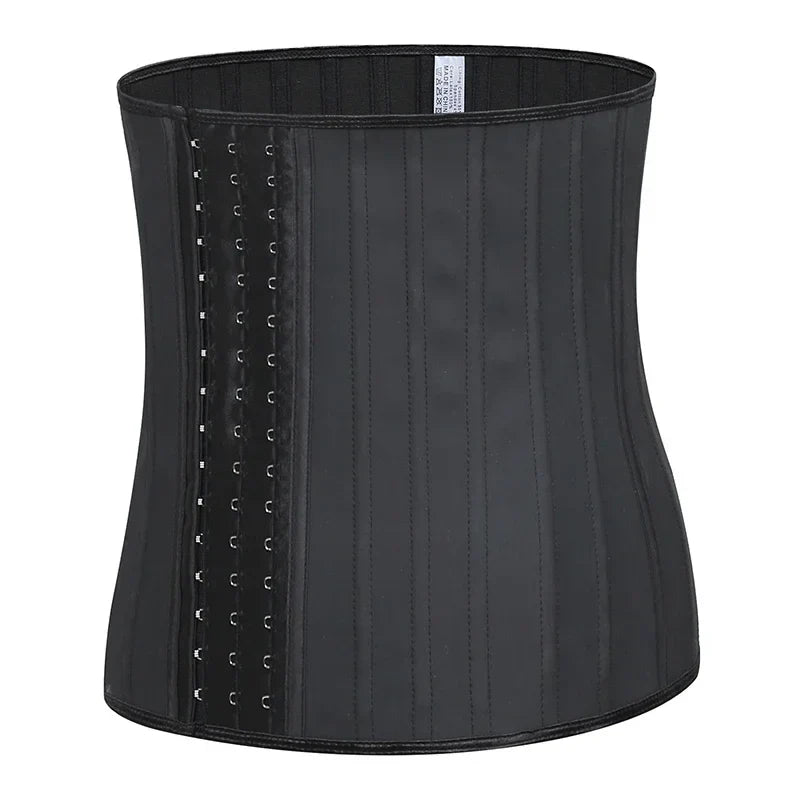 25 bones Waist Trainer Corset Latex Body Shapewear Women Tummy Shaper Belly Sheath Sllimming Belt Modeling Strap Weight Loss
