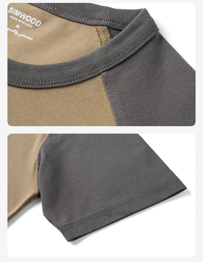 2026 Summer New 240gsm Cool  Feeling Sorona Fabric T-shirts Men Oversize Raglan Sleeve Athletic Sports Gym Workout Tops