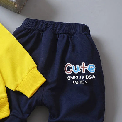 New Spring Autumn Baby Girl Clothes Children Casual T-Shirt Pants 2Pcs/Sets Toddler Costume Kids Boys Outfits Infant Tracksuits