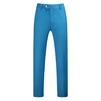2026 New Men's Middle Waist Pants, 25 Color Choice, Elegant Office Men Trouser, Modest Green Pink Yellow Asian Size M-6XL