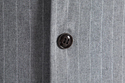 Men's Suit Vest Striped Single Breasted Waistcoat Stylish Mail Suit Retro Vest Wedding Business Banquet Daily Groomsman Uniform