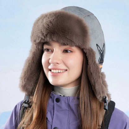 Russian Hat Men Women New Thick Warm Autumn Winter Fur Hat Male Female Windproof Snow Ski Trapper Earflap Cap Bomber Hat