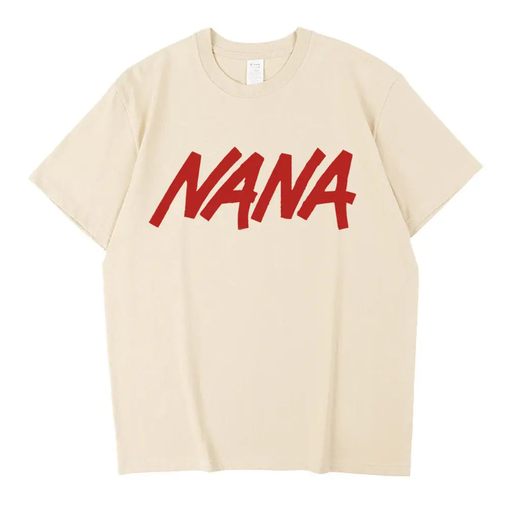 Black Stones Nana Osaki cotton t shirt male Y2k graphic Pastel aesthetic tshirt 2000s kawaii Pastel anime 2000s Comfortable