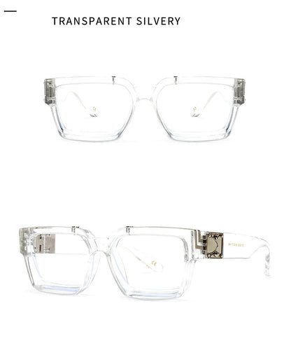Cycling Brand Rectangle Sunglasses Men Women Luxury Shades Retro Square Sun Glasses Eyewear Trend Punk Eyeglasses For Male
