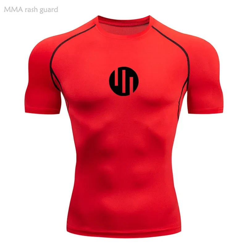 Running Men's Compression Long sleeve T-Shirt Gym Sports underwear Quick-drying Sweat-Wicking Sunscreen Second Skin Workout Men