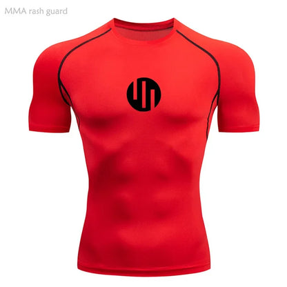 Running Men's Compression Long sleeve T-Shirt Gym Sports underwear Quick-drying Sweat-Wicking Sunscreen Second Skin Workout Men