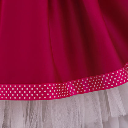 Ma Sha and Bear Toddler Girl Party Lolita Maid Dresses 2pcs Infant 1st Birthday Princess Dress Wedding Bridesmaids Kids Clothing