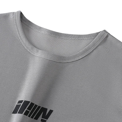 2-pcs Summer Youth Fashion Letter Set 13-16 Year Old Boys and Girls Simple and Versatile Letter Short Sleeve T-shirt Black Pants