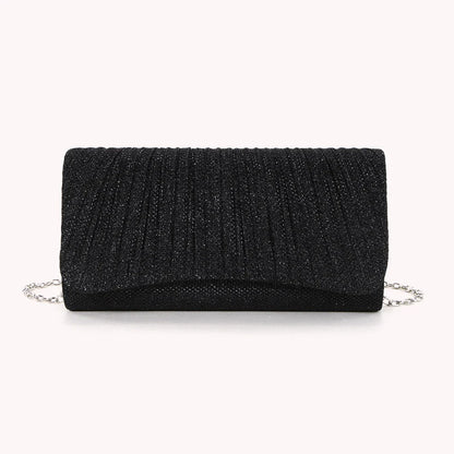 Women Shiny Crossbody Bag Elegant Sparkle Shoulder Bags Clutch Bag Fashion Chain Tote Handbag Ladies Chic Evening Wedding Clutch