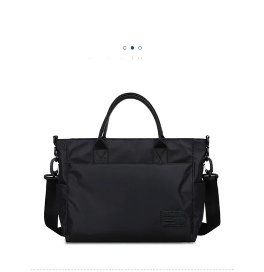 File Bag Carrying Briefcase Men's Business Bag Lawyer Office Computer Bag Horizontal Shoulder Crossbody Bag Men Bag