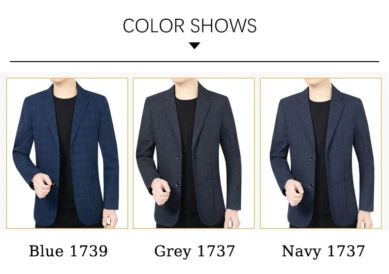 Brand Fashion Suits Blazer Mens Checked Spring Blazer for Men Stylish 2026 Autumn New in Suits Blazers Men Clothing