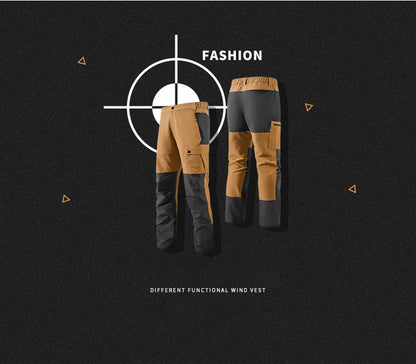 Autumn Hiking Pants Quick Dry Outdoor Charge Pant Men Patchwork Windproof Camping Trekking Trousers  Elasticity Hunting Pant