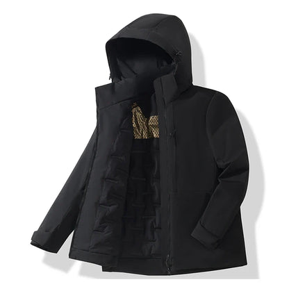 Warm Fleece Jacket Men Women Waterproof Windproof Winter Coat Unisex Outdoor Hiking Camping Skiing Climbing Windbreaker