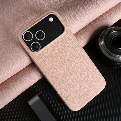 Luxury Magnetic Genuine Leather Case For iphone 17 Pro Max 16 15 14 13 12 11 for Magsafe Full Covered Phone Cases Back Cover