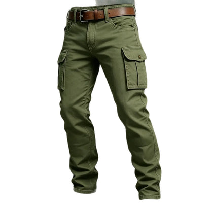 Wear Resistant Work Pant Man Multi-pocket Straight Cargo Trousers Outdoor Jogging Tactical Pants Spring Autumn Casual Trousers