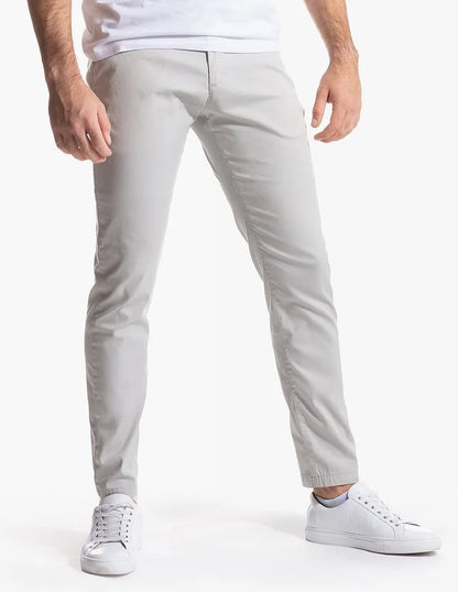 Men Fashion Basic Pencil Pants 2024 New Summer Casual Stand Pocket Pants Men's Ankle-Length Pants Solid Comfy Elasitic Trouser