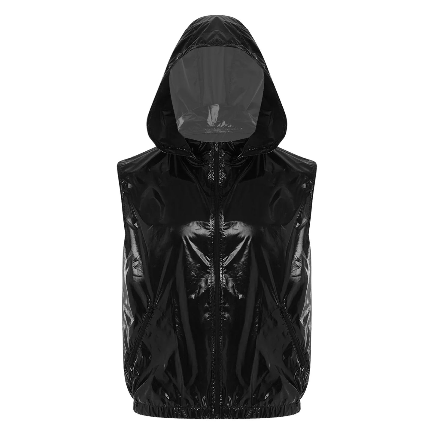 Mens Waterproof Hooded Jacket Tops Breathable Raincoat Waterproof Windproof Outdoor Biking Fishing Jacket Hood Outerwear