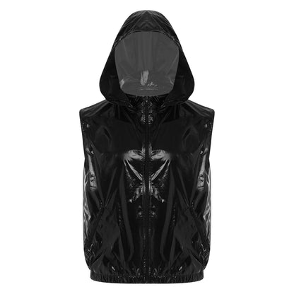 Mens Waterproof Hooded Jacket Tops Breathable Raincoat Waterproof Windproof Outdoor Biking Fishing Jacket Hood Outerwear