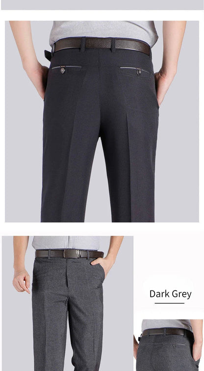High Quality Men's Suit Pants Classic Summer Spring Pants High Waist Autumn Trousers Business Casual Pant Dropshipping Gozbkf