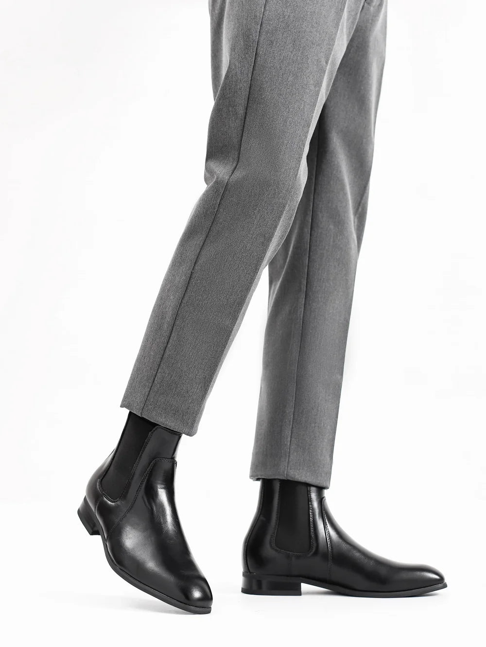 40~46 Chelsea Boots Men 2024 Brand Comfortable Fashion Leather Men Boots #KD431