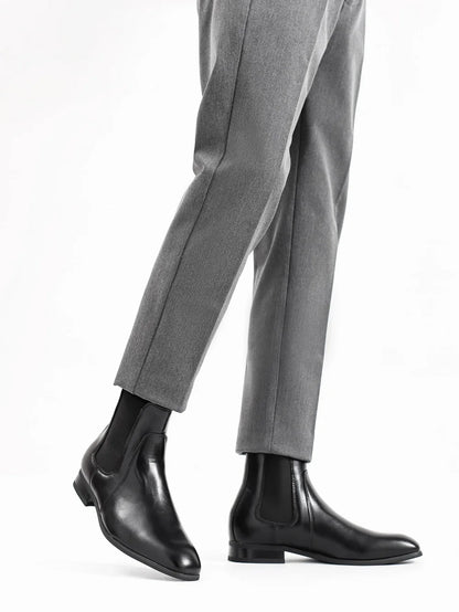 40~46 Chelsea Boots Men 2024 Brand Comfortable Fashion Leather Men Boots #KD431