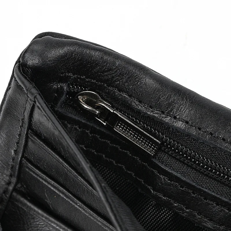 Portefeuille de luxe de marque de créateur pour homme, porte-cartes en cuir véritable souple, petit porte-monnaie pour pièces de monnaie et cartes de crédit, portefeuilles masculins à glisser dans les poches.
