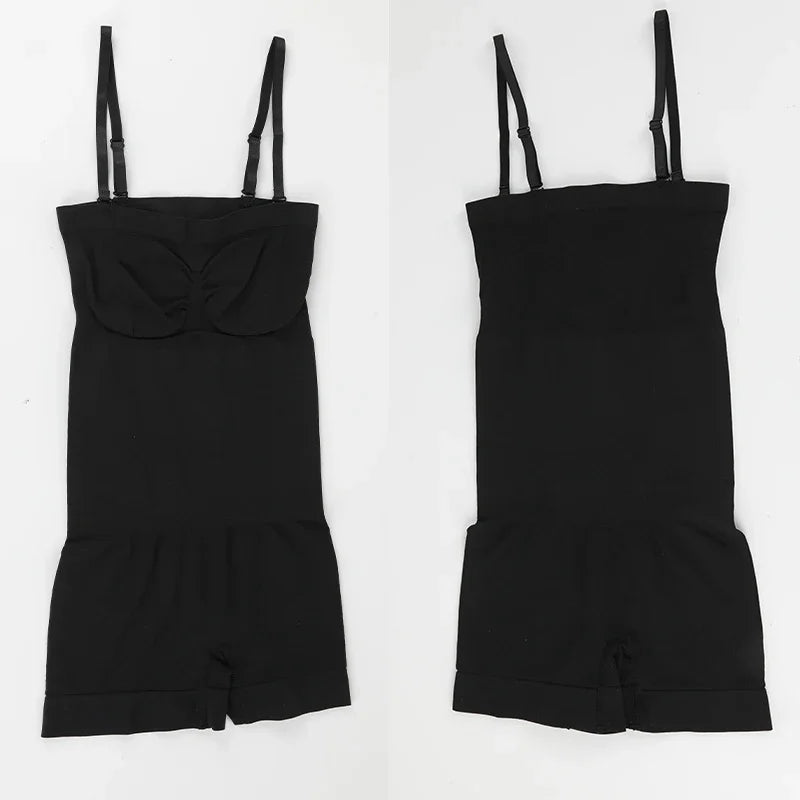 New Strapless Bodysuit Off Shoulder Tube Top Women Shorts Shapewear Tummy Control Body Shaper Sexy Fajas Skinny Underwear